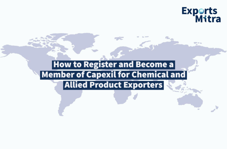 How to Register and Become a Member of Capexil for Chemical and Allied Product Exporters